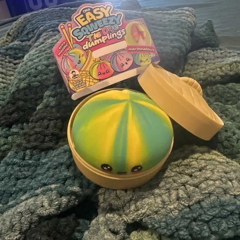 Orb Easy Squeeze Tie Dye Dumplings Toy Pack [Green/Yellow Color] Kohls Tie Dye